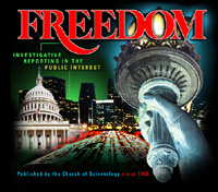 Freedom Magazine home page